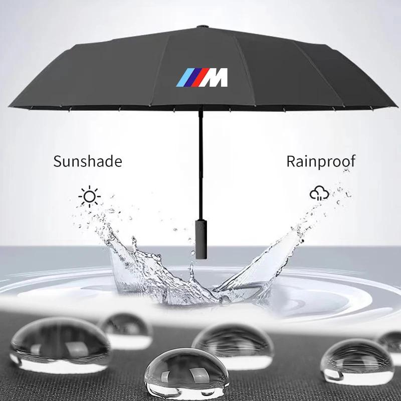 Car Sticker Hot 2025 M Performance Car Fully Automatic Folding Umbrella Sunshade Accessories For BMW X1 X3 X5 F20 E60 F30 E91 E3