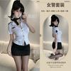 Sexy lingerie navy female police hip skirt uniform sexy temptation stewardess cosplay