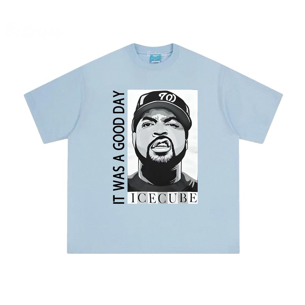 Ice Cube póló nyári hip-hop póló rövid ujjú koreai 100% pamut póló O-nyakú ruházat amerikai rapper női/férfi felsők