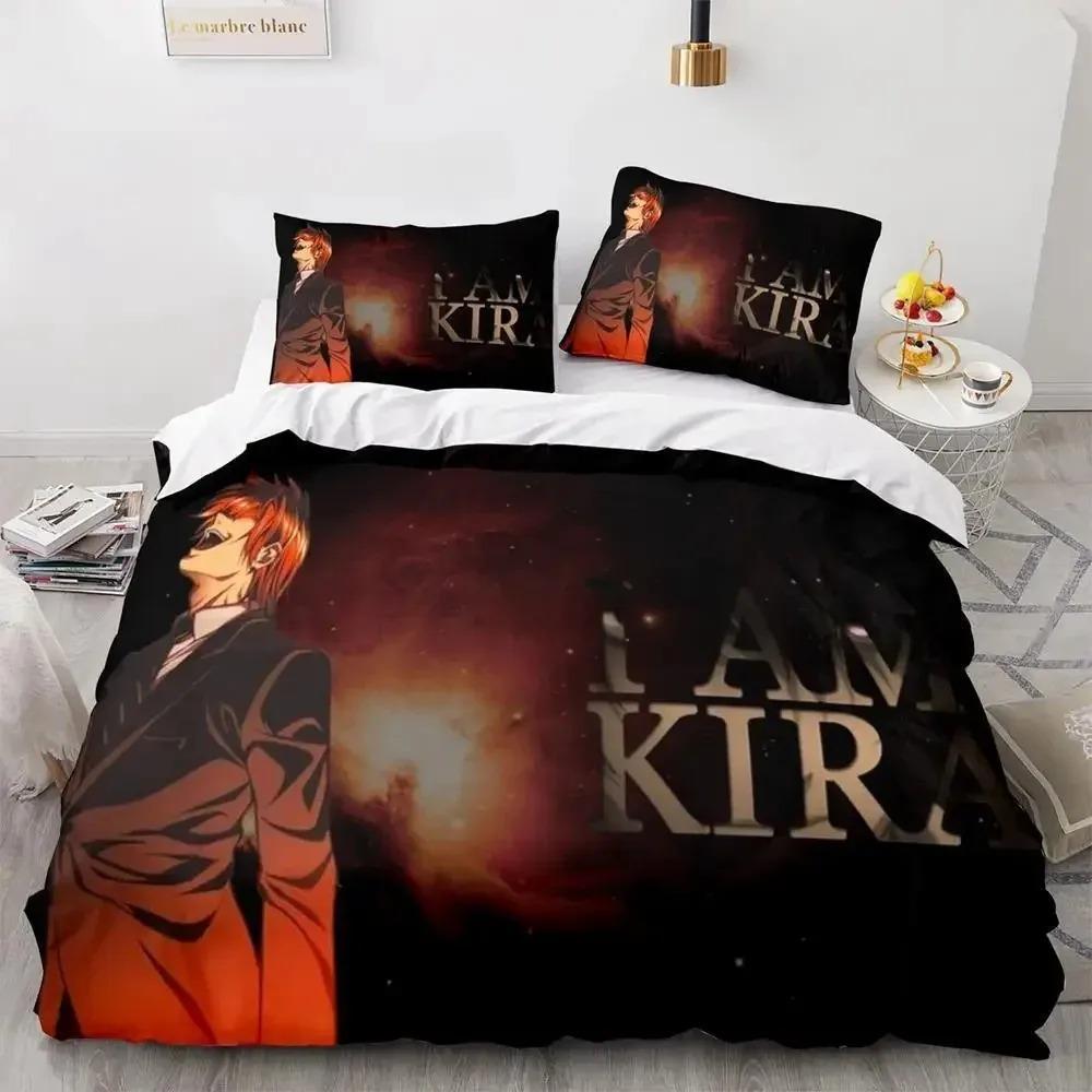 3D Print Anime Death Note Bedding Set Single Twin Full Queen King Size Bed Set Adult Kids Bedroom Duvet Cover Sets Home Textiles