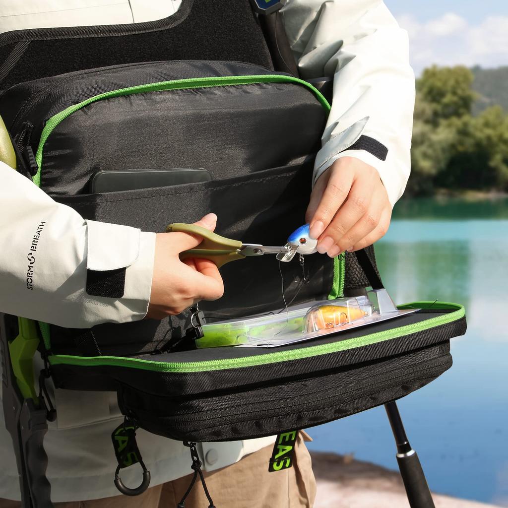 Booms Fishing IB1 Fishing Bag, One-Shoulder Bag, Multifunctional, Large Capacity, Size: 31cm X 23cm X 15cm