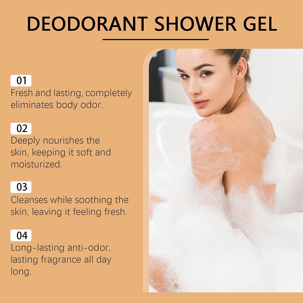 Persimmon Body Wash,Cleansing Body Deodorizing Moisturising Body Wash for Women Men,Deeply Nourishing Refreshing Shower Gel