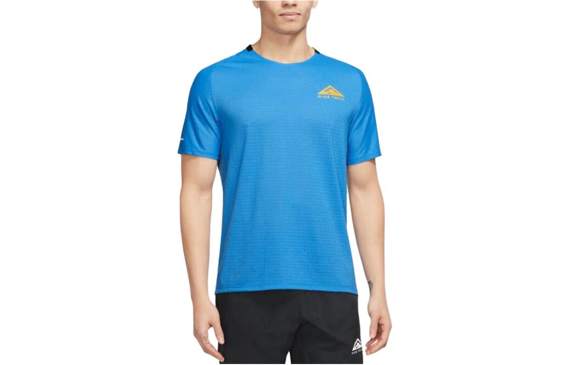 

Nike T Shirts Men s Blue Crew Neck Moderate Straight Fit DV9306-435 XXL