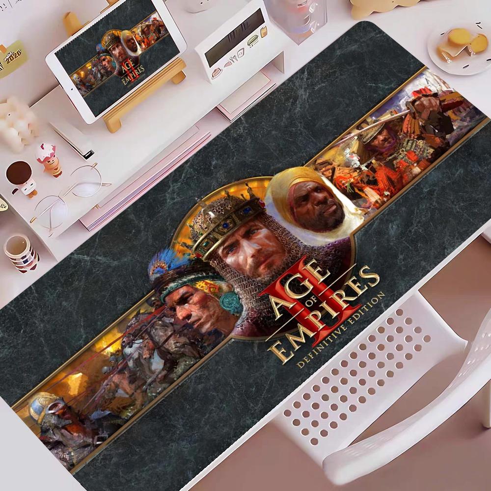 Age Of Empires Gaming Mouse Pad E-sports Gaming Mouse Pad Oversized Personalized Desk Pad Keyboard Mouse Pad Non-Slip Desk Mat