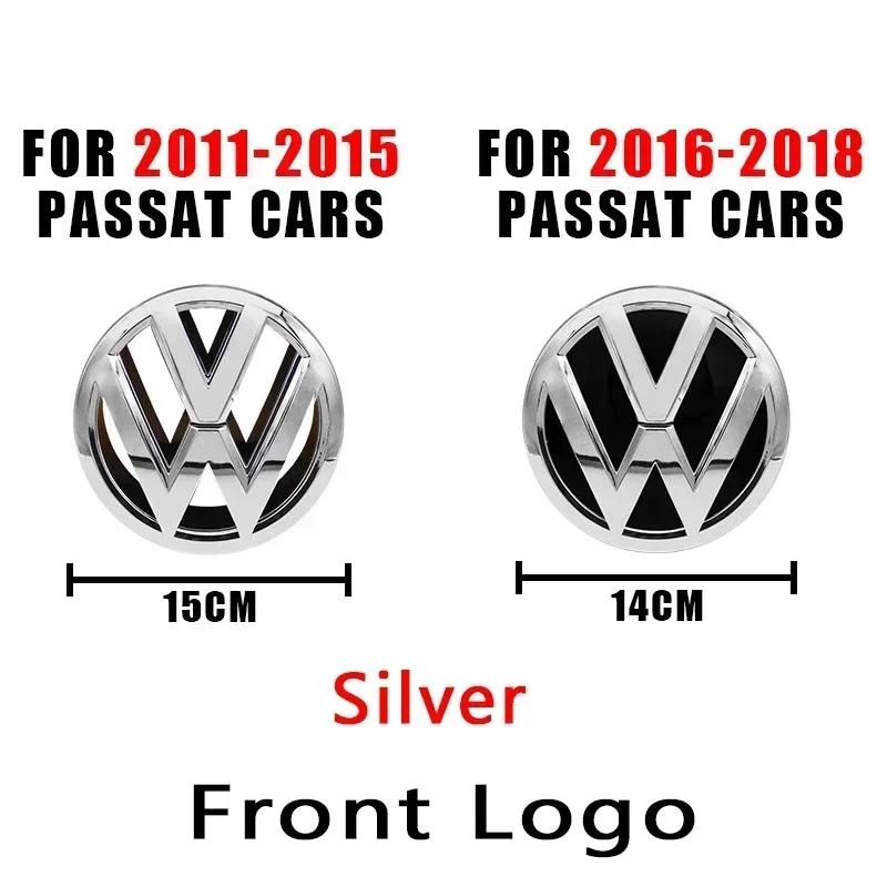 ZCKOT1 VW Logo Car Badge Hood Front Fence Rear Trunk Emblem Sticker For Volkswagen PASSAT B6 B7 2011-2015 Passat B8 2016-2018 Accessory