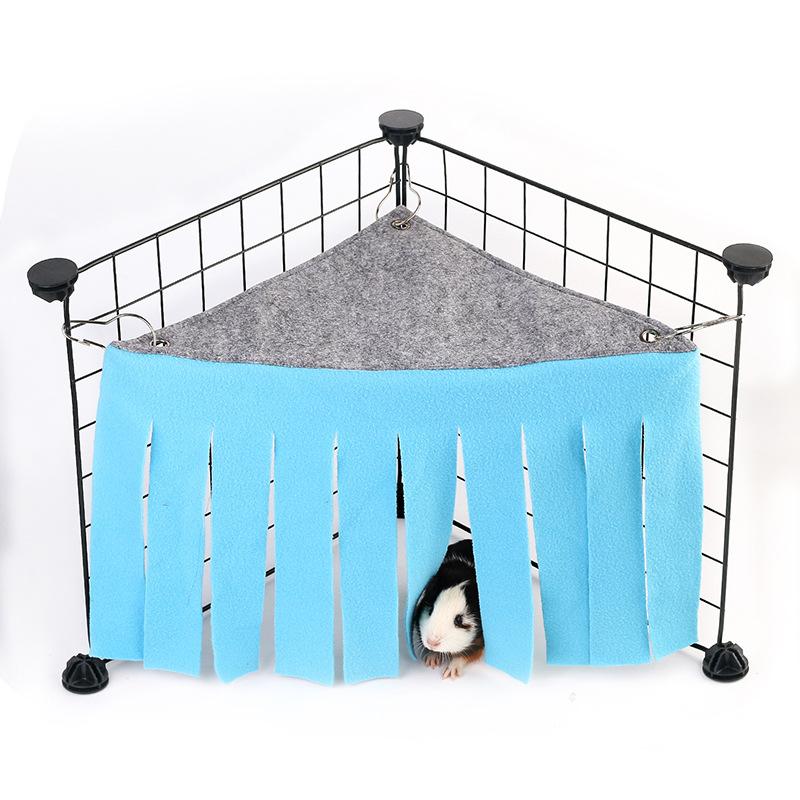 

1PC new Hammock Pet Tassel Corner Hidden House Hideout Cage Accessories Hamster Tent Nest Bed For Guinea Pig Chinchilla Hedgehog