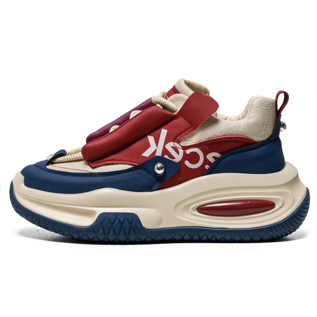 Men's Shoes Spring New Men's Casual Sports Waterproof Dad Shoes Trendy Versatile Thick Sole Wear-resistant Shoes for Men