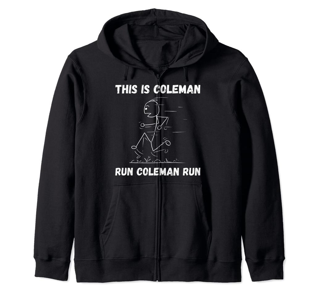 Coleman Run Coleman Run Personalized Fan Tracksuit. Zip Hoodie