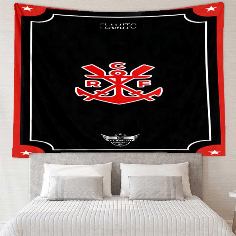 1PC Fla-mengo Club Crest Printed Tapestry Room Decoration Wall Hanging for Living Room Bedroom, dormitory, Birthday and Christmas gifts