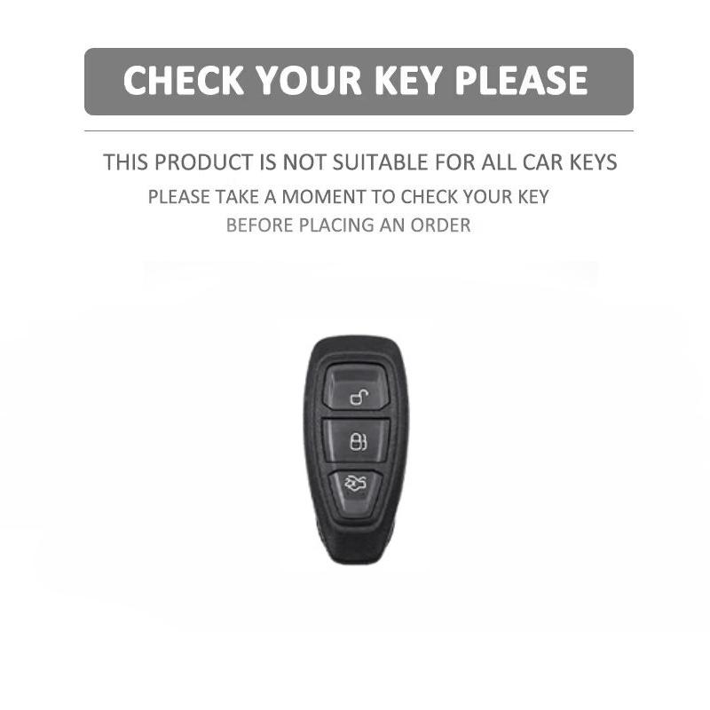 Grey Tpu Car Smart Key Case Cover Shell For Ford Focus 3 4 St Mondeo Mk3 Mk4 Fiesta Fusion Kuga Ecosport Protect Fob Accessories