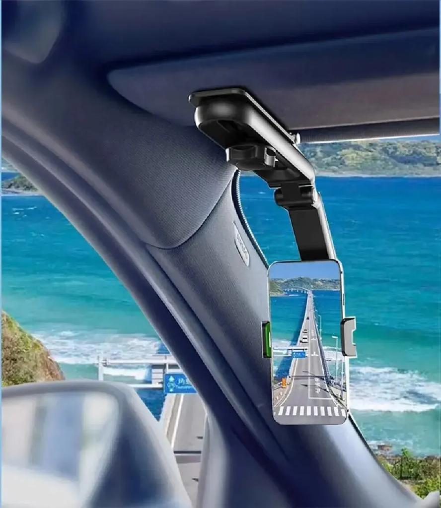 1pc Sun Visor Phone Holder for Car Multifunctional 360° Rotating Sun Visor Cell Phone Holder with IPhone/Samsung/Android