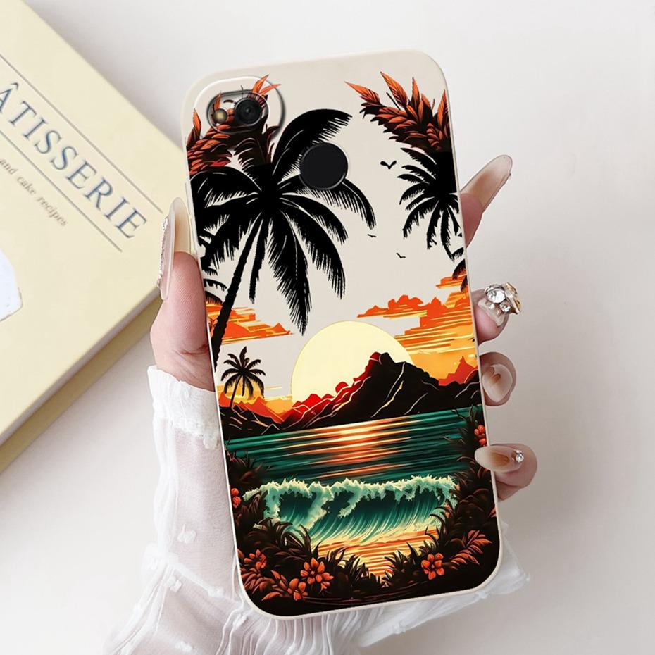 Fashion Painting Phone Case For Xiaomi Redmi 4X 4A Soft Silicone Shockproof Cover For Redmi4A Redmi4X Cases Bumpers