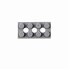 3709 2x4 Plate 3 Holes Reinforced DIY Building Blocks Accessories Hole Bricks Suitable For All Brands Small Particles Toy