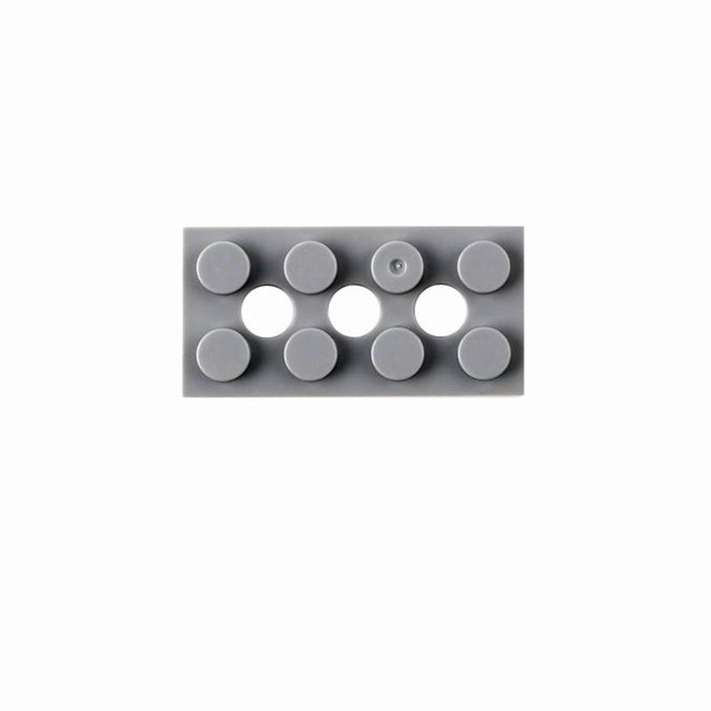 3709 2x4 Plate 3 Holes Reinforced DIY Building Blocks Accessories Hole Bricks Suitable For All Brands Small Particles Toy