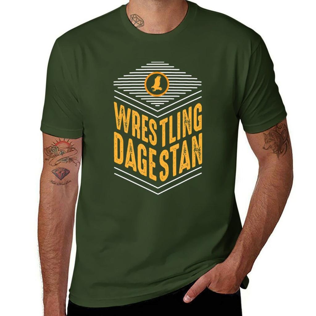 Wrestling In Dagestan Singlet. Wrestler Training T-Shirt animal prinfor boys vintage clothes mens champion t shirts
