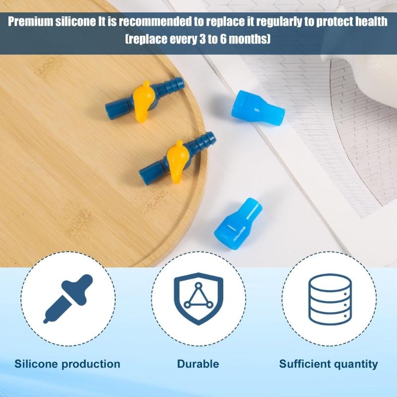 Hydrations Pack Mouthpieces Bites Valves Replacement with On Off Switches, Hiking Backpacking Water Bag Suction Nozzle