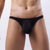 Herren Slips T-Form Niedrige Taille Hohe Elastizität Einfarbig Männlicher G-String Schlafbekleidung
