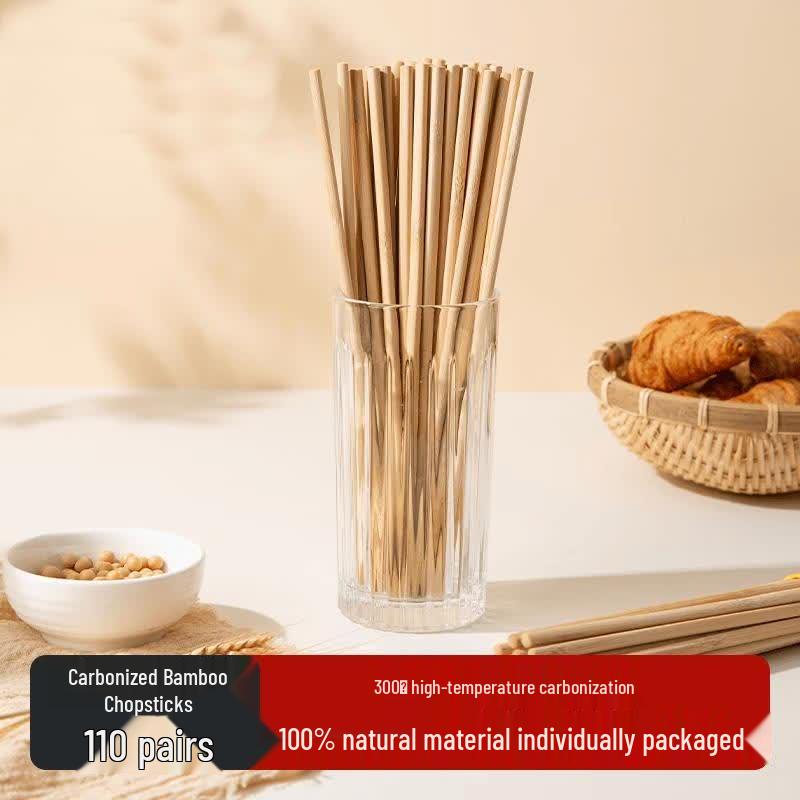 HANDUNYOU Individually Wrapped Disposable Bamboo Chopsticks