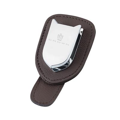 Haoshilianfa Leather Sunglasses Holder for Toyota Crown Athlete 210 Car Sun Ticket Card Glasses Available In 4 Colors Clip/Glasses (220 Series,