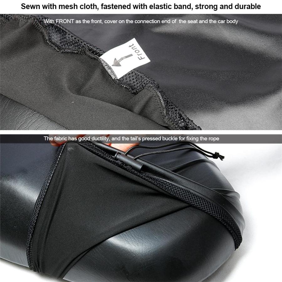 M Motorcycle Seat Cushion Cover Waterproof Dust Rain UV Protector Non-slip Black