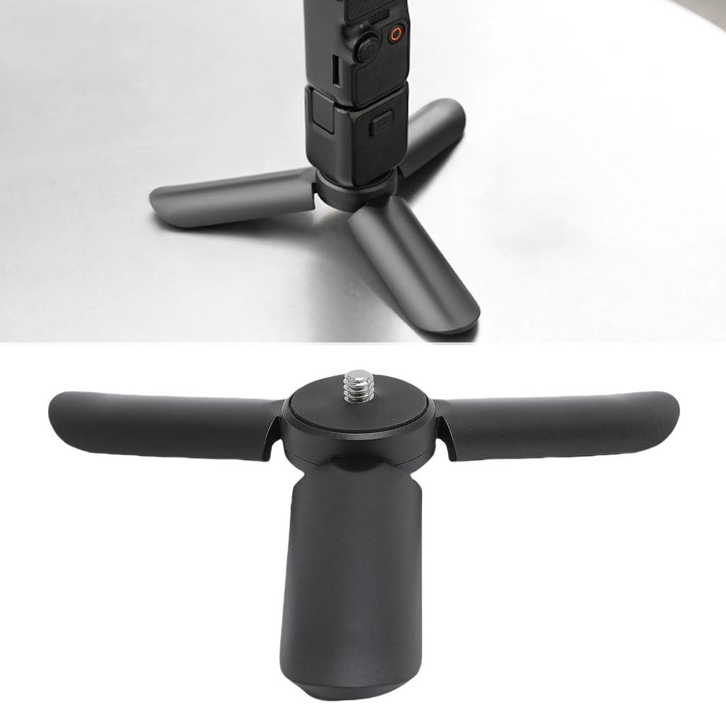 Action Camera Tabletop Tripod Foldable Black Strong Load Capacity Camera Portable Stand 1/4 inch Thread for POCKET 3 for X4 X5