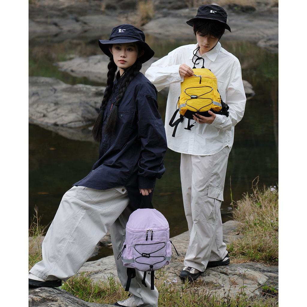 Schoolbag Vitality Fluorescent Outdoor Couple Backpack College Student Hiking Hobby Commuter Backpack