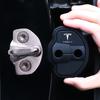 ALR1 Silicone Car Door Lock Cover Protective Cover Shock Absorption for Roadster Cybertuck Model S X Model 3 Y Accessories