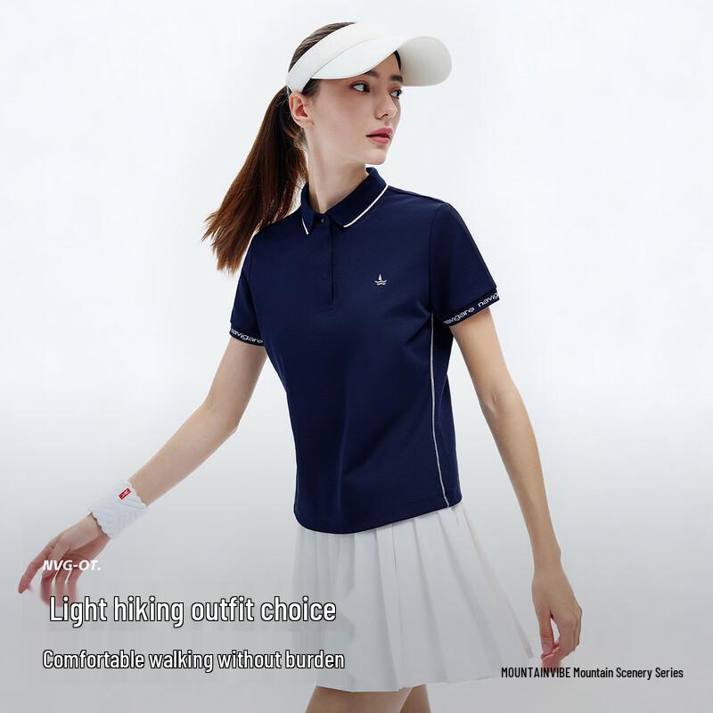 Navigare Women's Short Sleeve Casual Polo Shirt