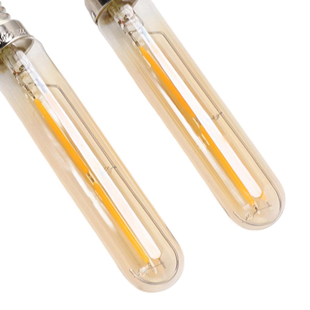 2Pcs LED Tube Bulb 4W E14 2300K Tubular Light Lamp Bulbs T20x120  for Lighting