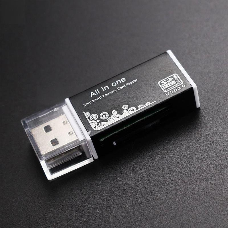 Card Reader 4-Port USB 2.0 Memory Universal SD/TF/M2/MS Camera Memory Card Computer Automotive Notebook Accessories Adapter