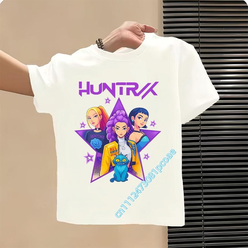 Style Children's Pure Cotton Short-Sleeved Cartoon Printed Summer T-Shirt - Girls' Casual Shirt for Leisure, Boys' Sports Shirt