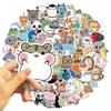 100 Cartoon Natural Animals Collection Graffiti Stickers Decorative Suitcase Waterproof No Glue Stickers