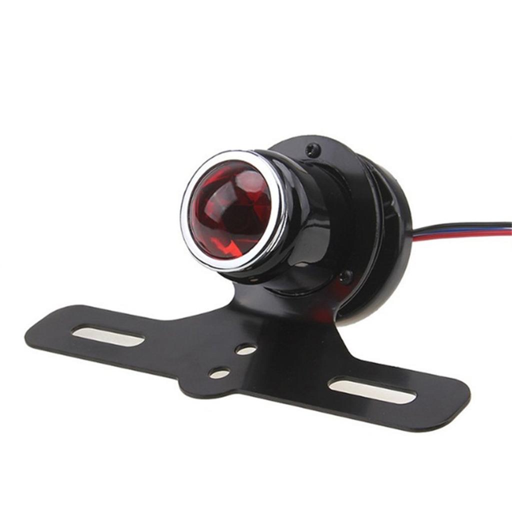 TASWK Motorcycle Brake Light License Plate Holder with Tail Light for Suzuki, Honda, Yamaha, and Kawasaki