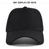 Solid Color Hard Top Cap Breathable Mesh Cap Casual Advertising Cap