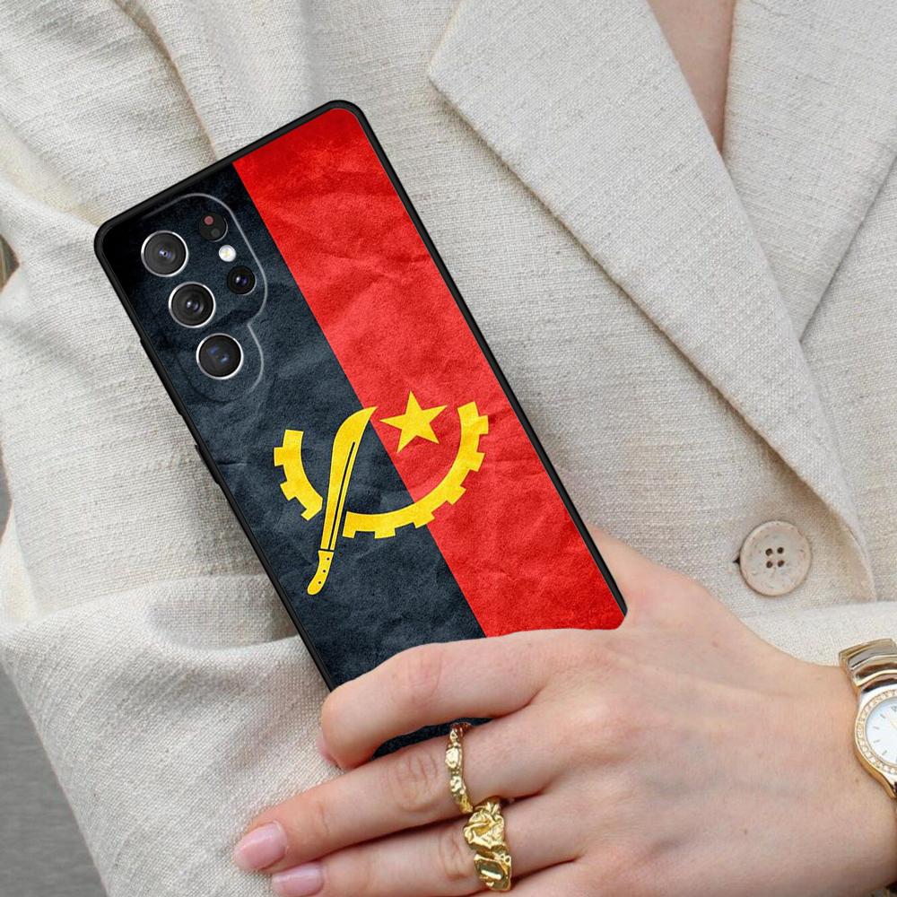 Angola flag Patterned Cell Phone Case for Samsung Galaxy S26 Ultra S25 S24 S23 S22 S21 S20 Note10 Cover