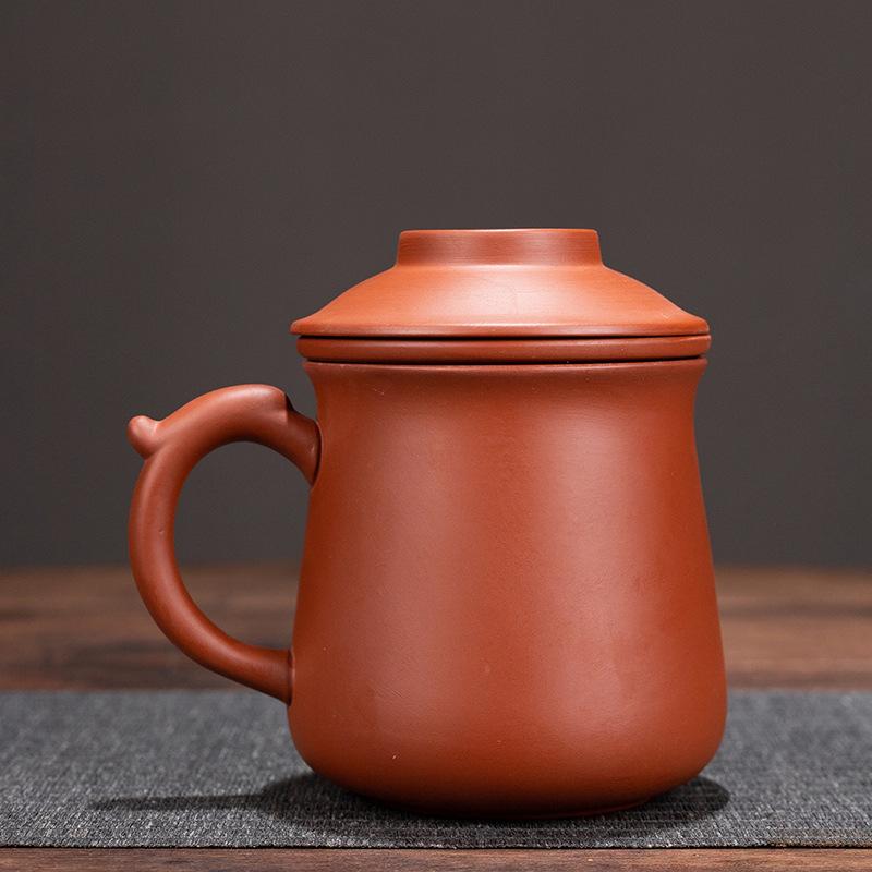 Gift Box Purple Sand Mug Personal With Lid Tea Separation Tea Cup Office Tea Cup Gift Customization