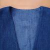 Used Handmade Indigo Dyed Judo Uniform Remake Vest Gilet Unisex Indigo