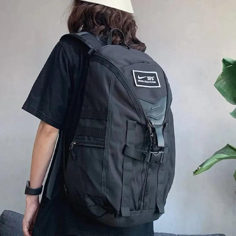 Nike Polyester Laptop Backpack Regular Unisex Black (Unisex) Backpacks BA6439 010