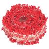 4 Yards Red Printing Polyester Lace Accessories  Gift Wrapping Tape Christmas Tie Ribbon Festival