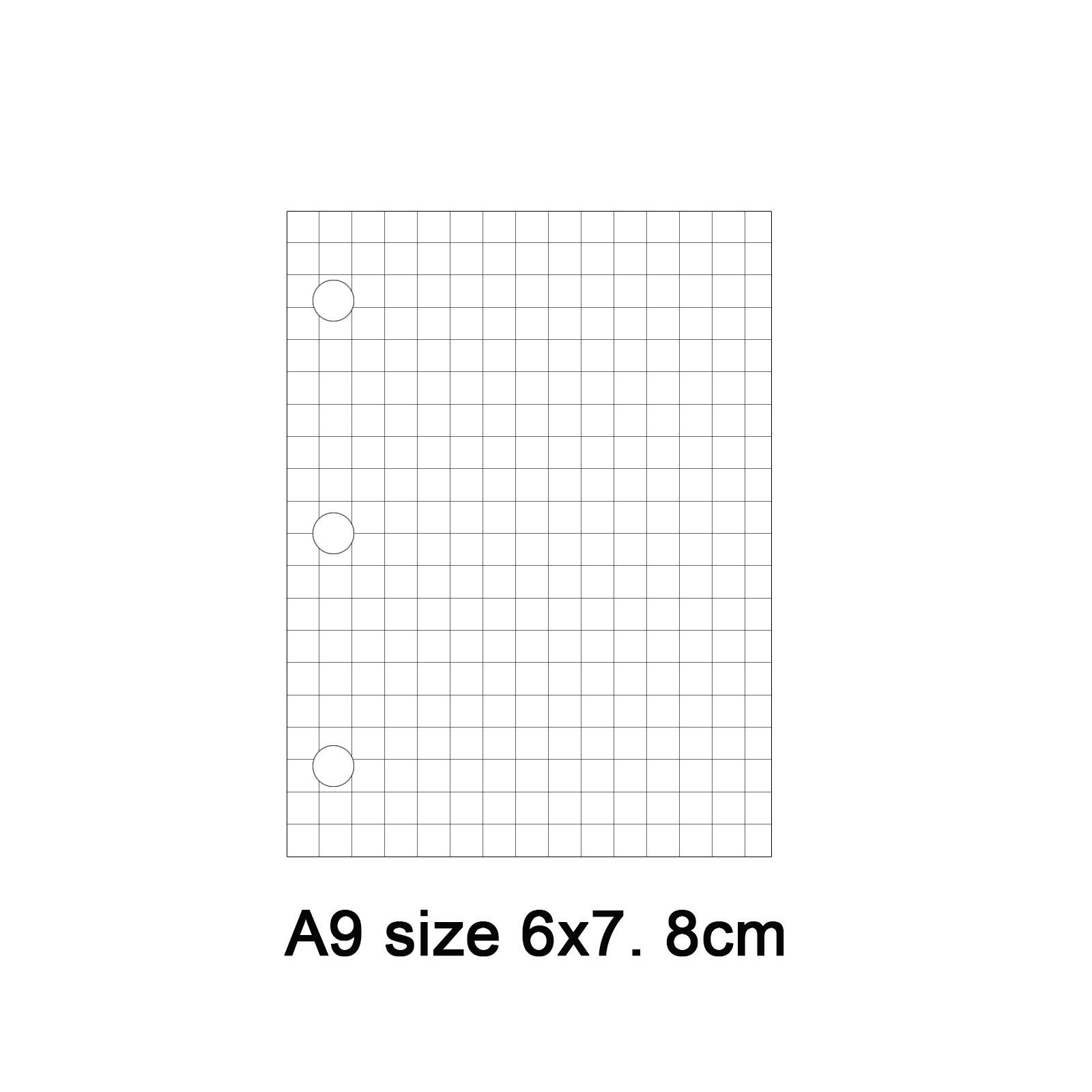 

A5/A6/A7 Блок для ежедневника на 6 колец из крафтовой бумаги - 48 листов Loose-leaf replacement core