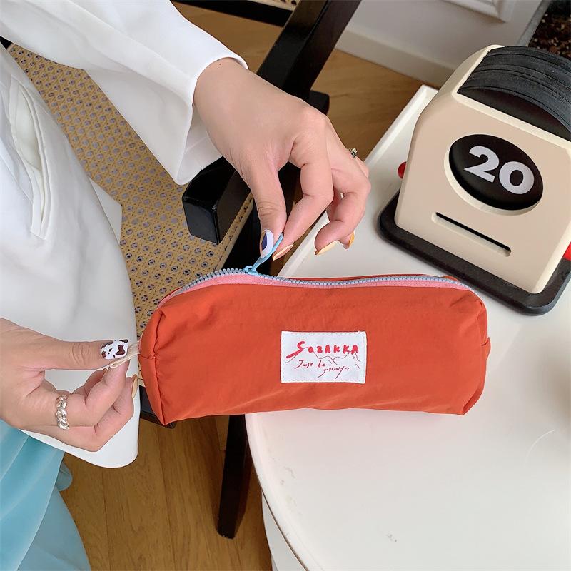 Pen Macaron Women Pouch Cosmetic Bag Portable Storage Bag Pen Bag Bag Toiletry