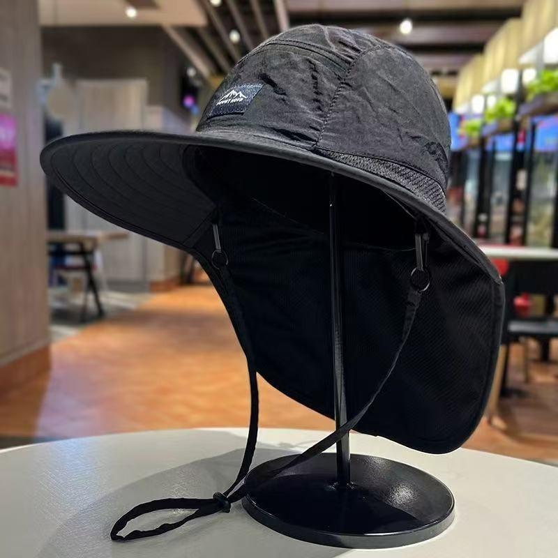 Sunscreen hat men's fishing hat summer bucket hat outdoor climbing sun hat face cover UV protection sun hat