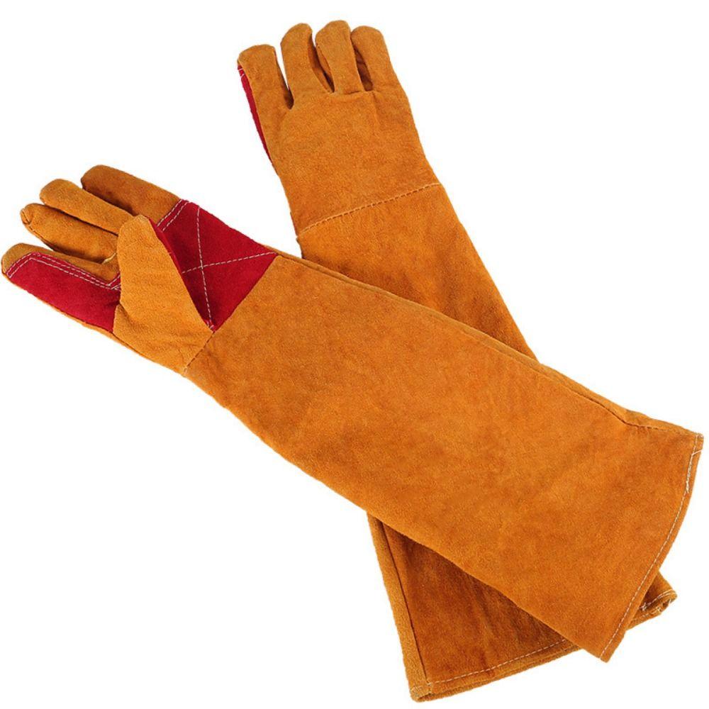 

Comfortable Work Safety Gloves Flexible Long Sleeves Barbecue Gloves Outdoor Welding Gloves Farms