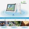 Indoor/outdoor Wireless Thermometer Large Colorful Screen Temperature Humidity Monitor Weather Station Clock