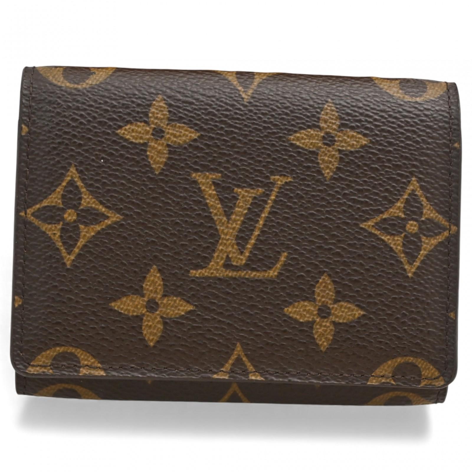 

Auth LOUIS VUITTON Monogram Envelope Card Case M63801 lv6924rf Used