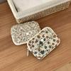 Large Capacity Floral Coin Purse Flower Mini Canvas Storage Bag Small Makeup Lipstick Bag  Outdoor