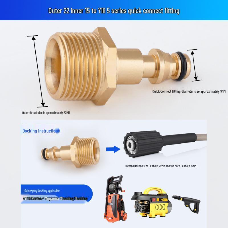 Adjustable High-Pressure Car Washer Water Gun Nozzle