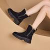 Fashion Thick Soled Women's Boots 2024 Winter New Item Thickened Anti Slip Outdoor Warm Short Tube Casual Women's Boots Keep Warm Sneake