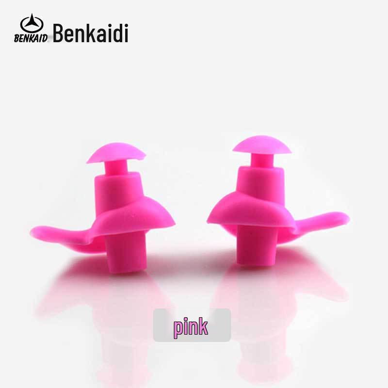 Ultra-Soft Silicone Spiral Swimming Earplugs with Noise Reduction and Waterproof Protection