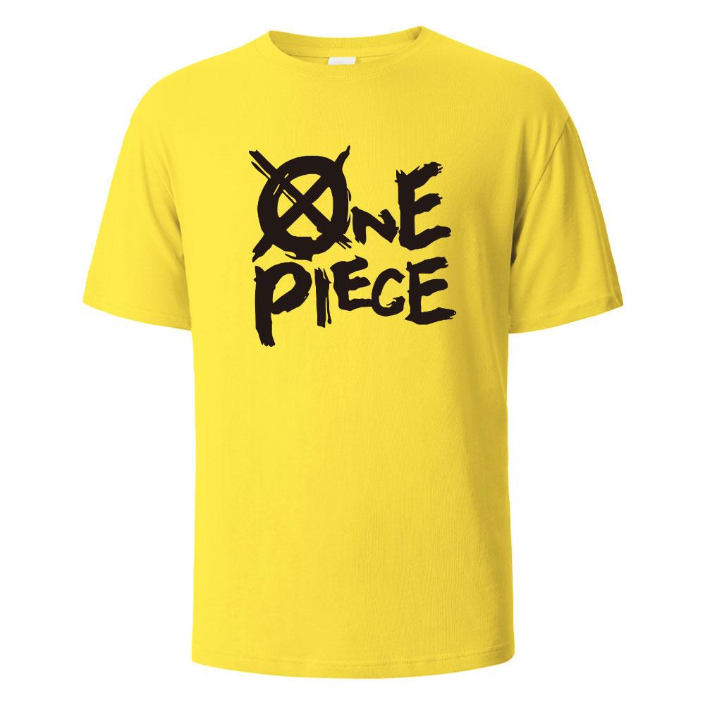 One Piece Print TShirt 100 Cotton Summer Tees For Men Women Oversize Casual Tops
